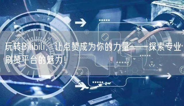 玩转Bilibili，让点赞成为你的力量——探索专业刷赞平台的魅力！