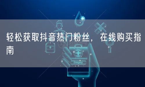 轻松获取抖音热门粉丝，在线购买指南