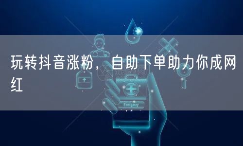 玩转抖音涨粉，自助下单助力你成网红