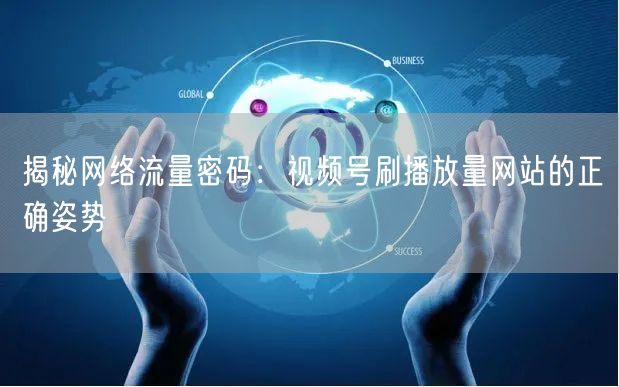 揭秘网络流量密码：视频号刷播放量网站的正确姿势