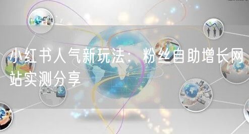 小红书人气新玩法:粉丝自助增长网站实测分享
