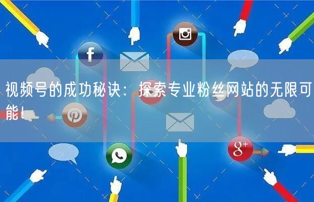 视频号的成功秘诀：探索专业粉丝网站的无限可能！