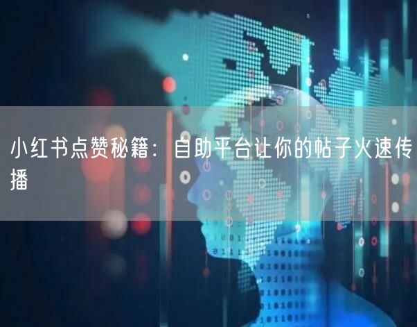 小红书点赞秘籍：自助平台让你的帖子火速传播