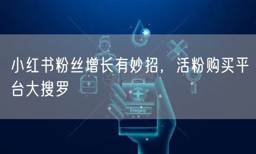 小红书粉丝增长有妙招，活粉购买平台大搜罗