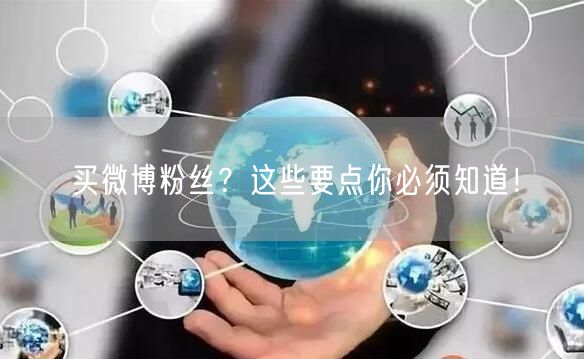 买微博粉丝？这些要点你必须知道！