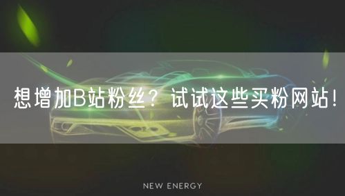 想增加B站粉丝？试试这些买粉网站！