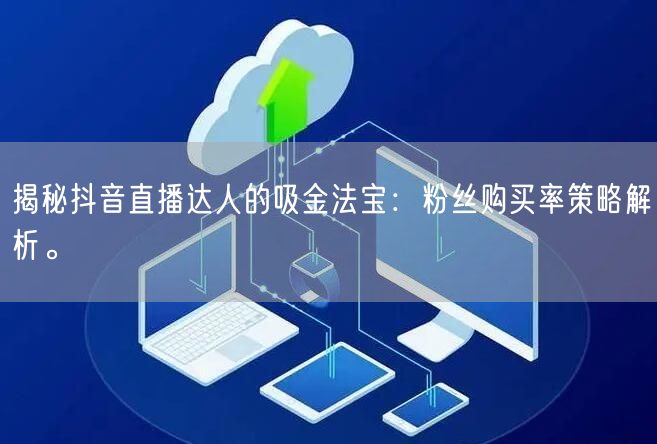 揭秘抖音直播达人的吸金法宝：粉丝购买率策略解析。