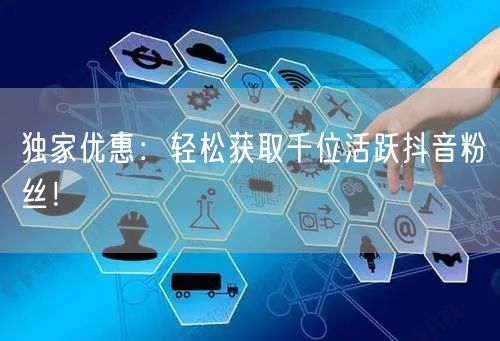 独家优惠：轻松获取千位活跃抖音粉丝！